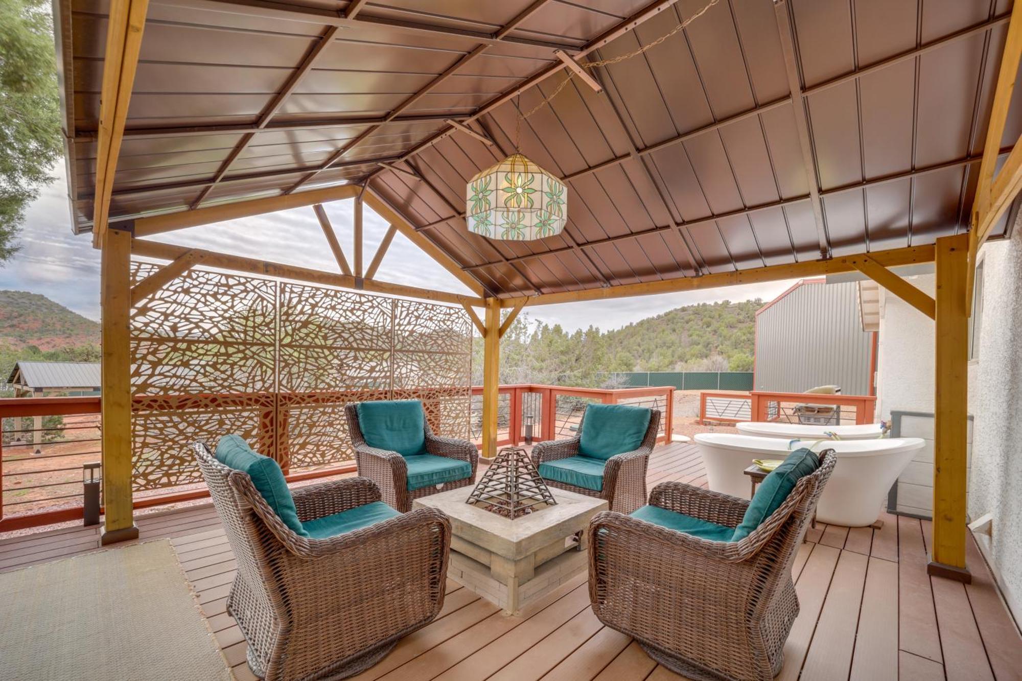 West Sedona Retreat Deck And Mountain Views Villa Exterior photo